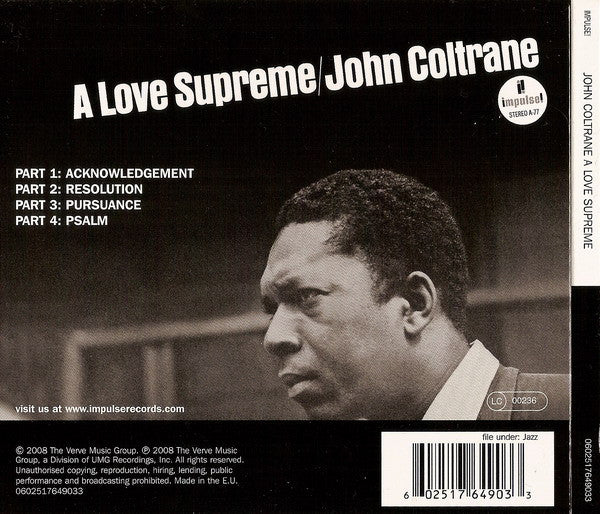 John Coltrane – A Love Supreme – Vinilos por mayor