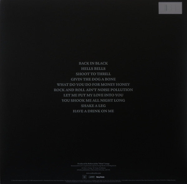 AC/DC – Back In Black – Vinilos por mayor